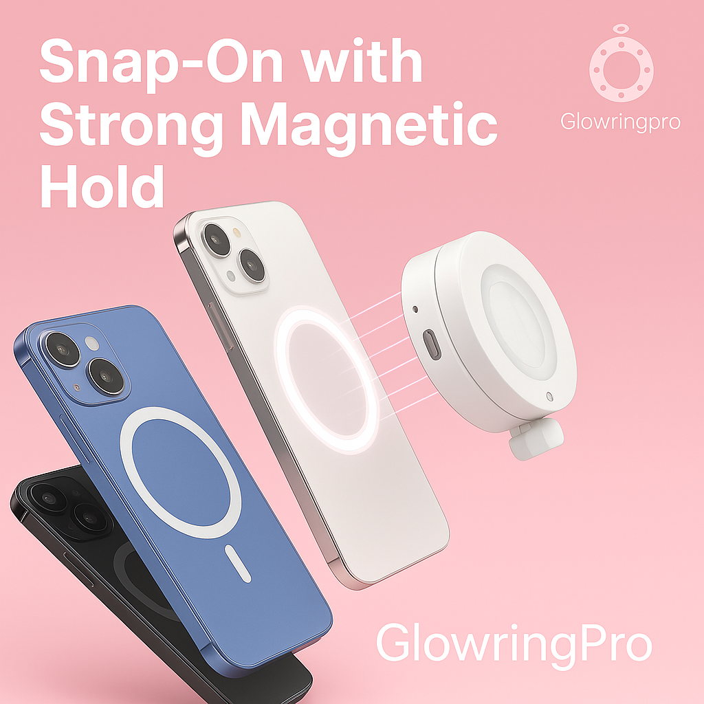 Magnetic 3-in-1 LED Selfie Light